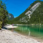 Spaziergang am Pragser See (Lago di Braies) im Hochpustertal