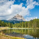 Drei Zinnen, Lago Antorno bei Misurina, Tre Cime, Tre Cime di Lavaredo