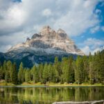 Drei Zinnen, Lago Antorno bei Misurina, Tre Cime, Tre Cime di Lavaredo