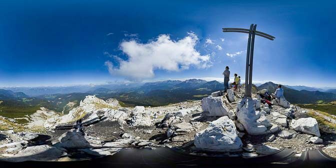 360° Weißhorn Gipfel