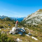 Rückweg Steig Nr. 28: auf dem Kamm nach der Seekofelhütte