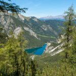 Der Aufstieg zum Seekofel Ausblick zum Pragser Wildsee