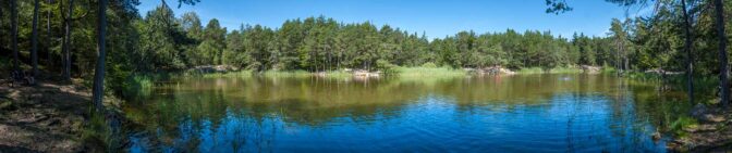 Panoramaaufnahme Badesse Göllersee