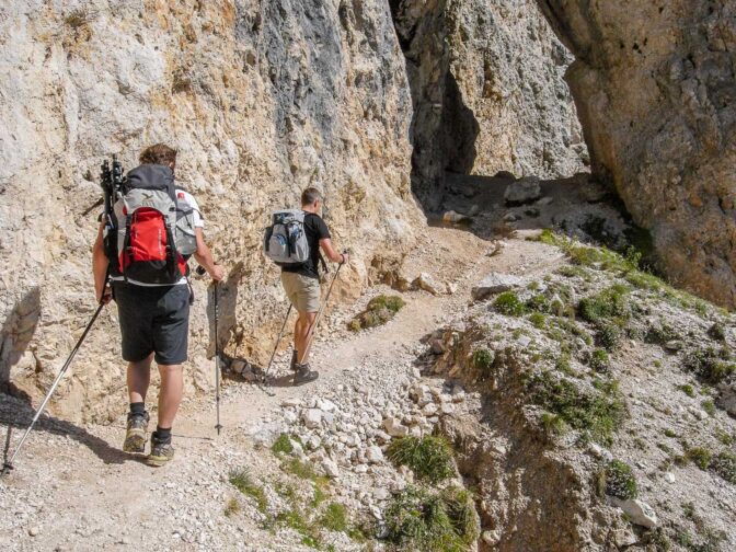 Bergweg ist vielleicht falsch, eher Bergpfad