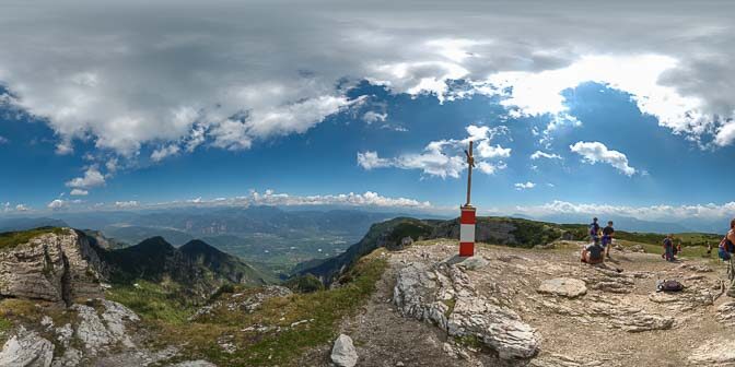 360° Ausblick vom Roen ins Südtiroler Unterland