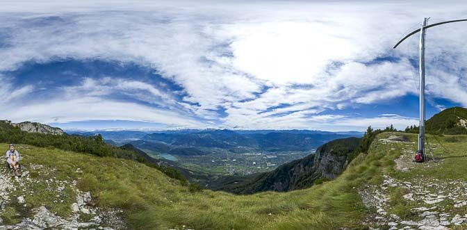 360° Ausblick vom Schwarzen Kopf auf Tramin und Kalterer See