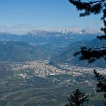 Bozen mit dem Schlern im Hintergrund