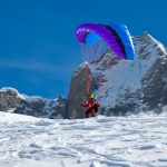 Ski Gliding auf der Marmolata