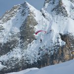 Ski Gliding auf der Marmolata