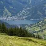 Blick auf den Zeller See bei der Bergtour zum Hundstein