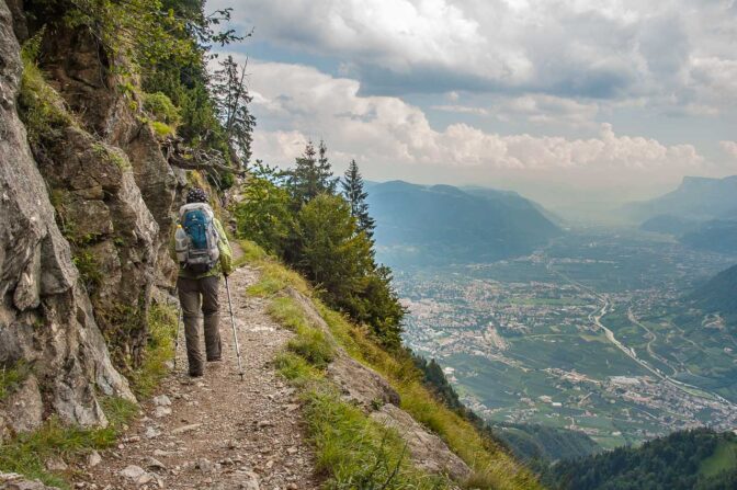 Auf dem Meraner Höhenweg von der Leiteralm nach Hochmuth