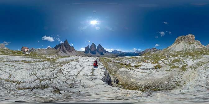 360° rund um die weltberühmten Dreizinnen und die Dreizinnenhütte