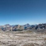 Fanesgruppe, Hohe Gaisl, Monte Cristallo, Panoramaaufnahme, Piz de Lavarella