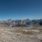 Fanesgruppe, Hohe Gaisl, Monte Cristallo, Panoramaaufnahme, Piz de Lavarella