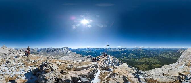 Am Gipfel des Heiligkreuzkofel