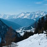 Panoramablick bei der Schneeschuhwanderung zur Seeberghütte im Sarntal