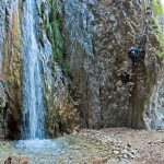 Wasserfall am Einstieg des Burrone Klettersteig