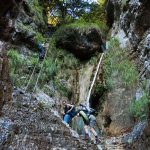 Leitern im Burrone Klettersteig