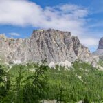 Die Tofane, der höchste Gipfel der Tofane ist die Tofana di Mezzo, der mit 3.244 Metern zugleich auch der dritthöchste Berg der Dolomiten ist