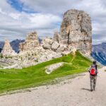 Wanderer bei den Cinque Torri