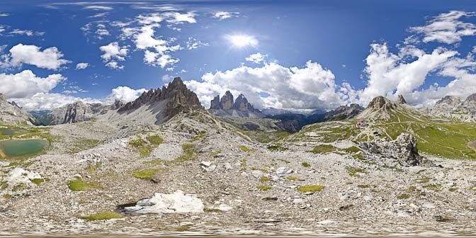 Immer wieder schön: Die Drei Zinnen und der Paternkofel