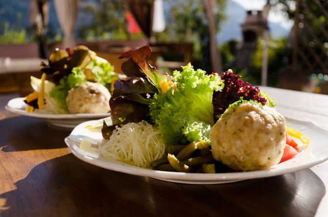 Gasthaus Jaufenblick im Passeiertal: Knödel