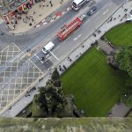 Blick auf die Princes Street Edinburgh vom Scott Monument