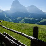 Langkofel und Plattkofel im Grödner Tal