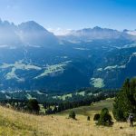 Langkofel und Plattkofel im Grödner Tal