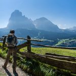 Langkofel und Plattkofel im Grödner Tal