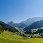 Langkofel und Plattkofel im Grödner Tal