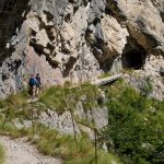 Steig im Valle delle Seghe zwischen Pradeel Hochebene und Schutzhütte Croz del’Altissimo