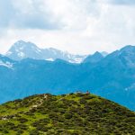 Blick von der Hirzer Alm in Richtung Texelgruppe und Ötztaler Alpen