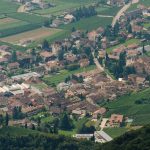 Blick auf Tramin von der Lungenfrisch