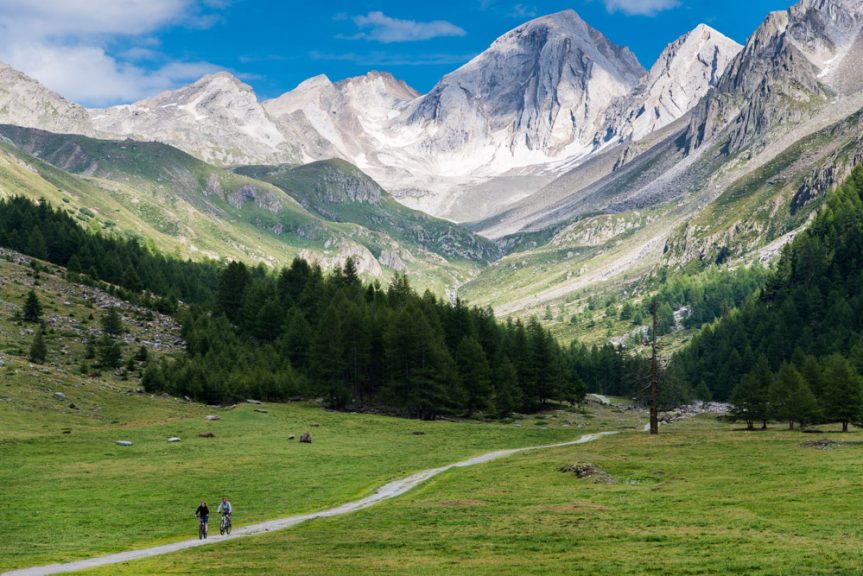 Almerlebnisweg im Pfossental mit Hohe Weiße - Wandern in Südtirol