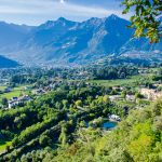 Schloss Trauttmansdorff in Meran mit Texelgruppe