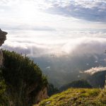 Blick auf Tramin vom Roen im Morgengrauen