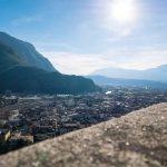 Blick von der Oswaldpromenadenach Bozen