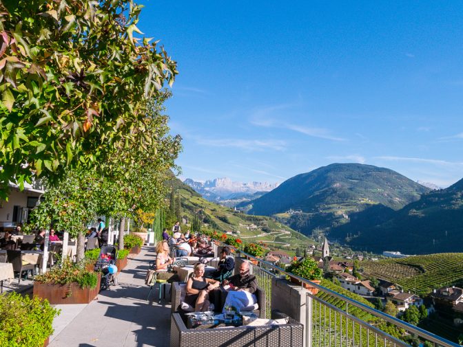 Sonnenterrasse Hotel Eberle auf der Oswald Promenade