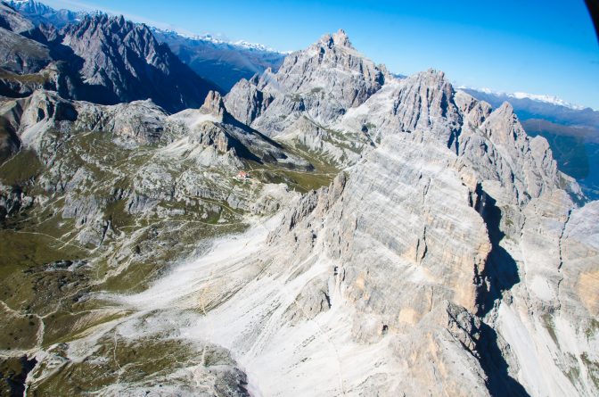 Die Dolomitenalpen von Oben