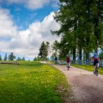 Mountainbiker am Möltner Joch, Tschöggelberg