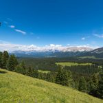 Blick zum Latemar und Rosengarten