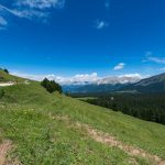 Blick zum Latemar und Rosengarten