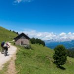 Blick zum Latemar und Rosengarten