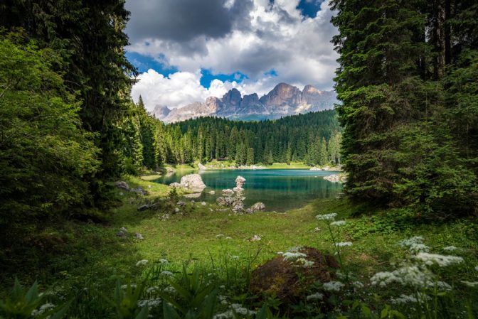 Karersee mit Rosengarten