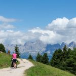 Blick zum Latemar und Rosengarten