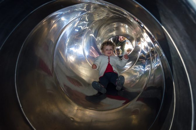 Rutsche beim Spielplatz an der Passerpromenade