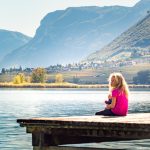 Blick über den Kalterer See nach Tramin