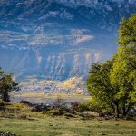 Blick von Castelfeder nach Tramin