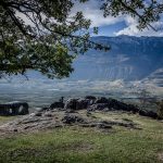 Blick von Castelfeder nach Tramin